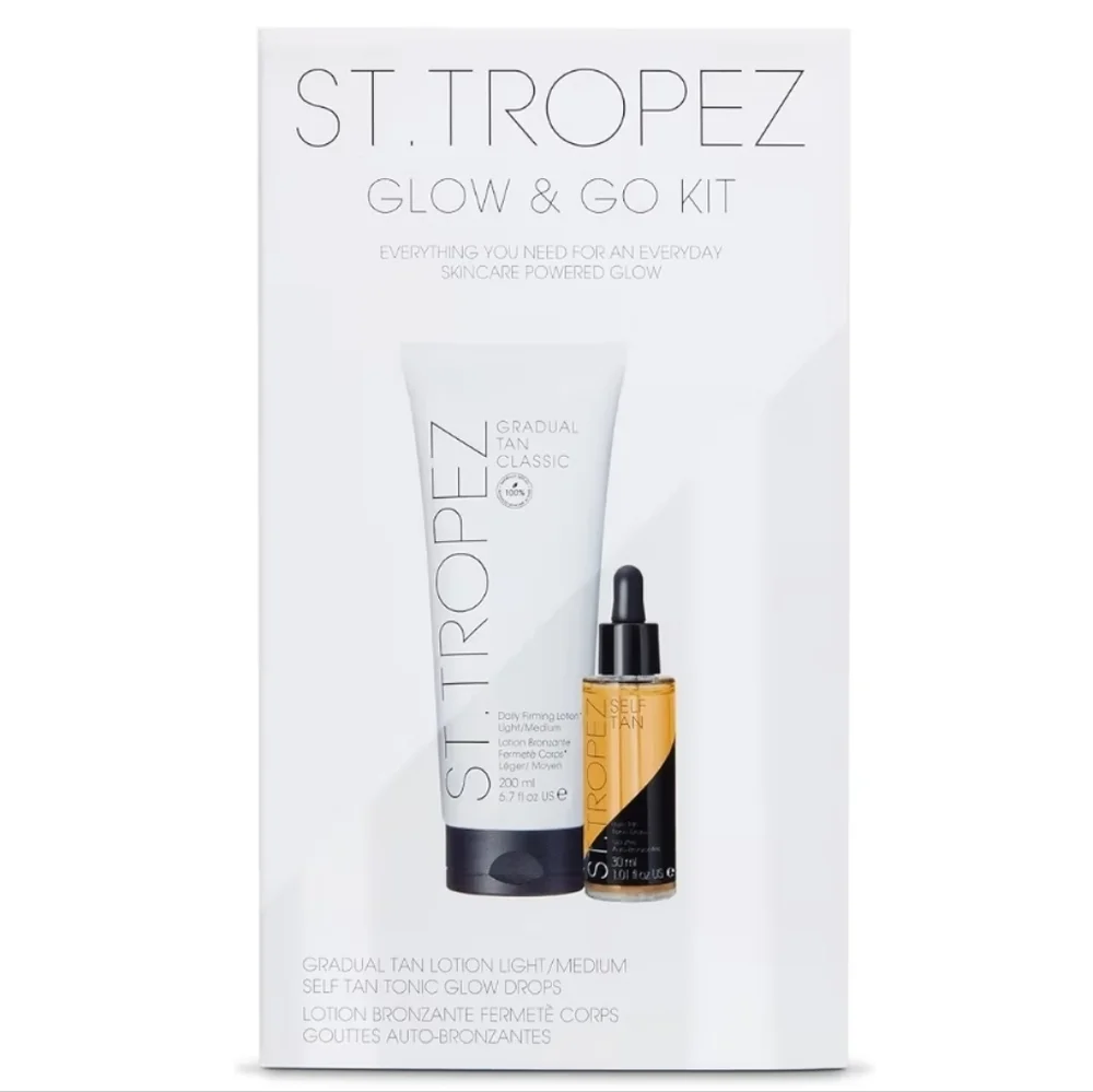 NIB St. Tropez Glow & Go Tanning Essentials Kit
